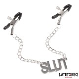 Nippelklemmen mit Slut von Latetobed BDSM Line | Fesselliebe.de