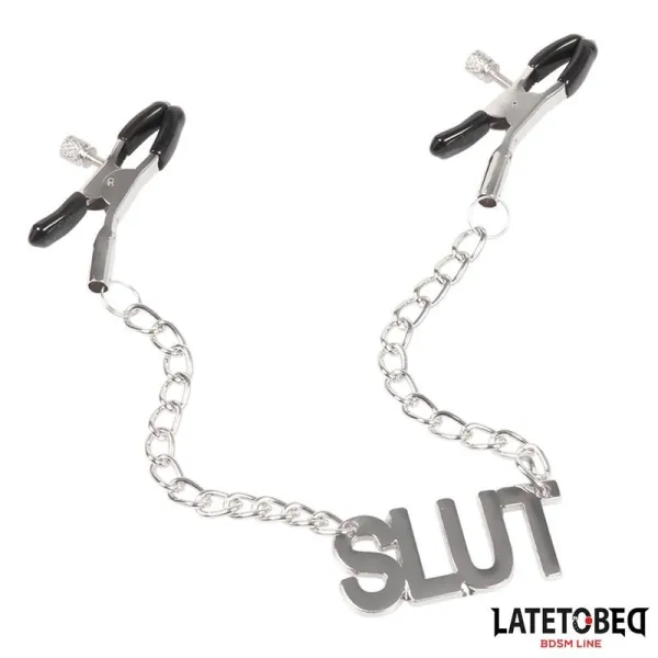 Nippelklemmen mit Slut von Latetobed BDSM Line | Fesselliebe.de