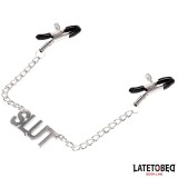 Nippelklemmen mit Slut von Latetobed BDSM Line | Fesselliebe.de