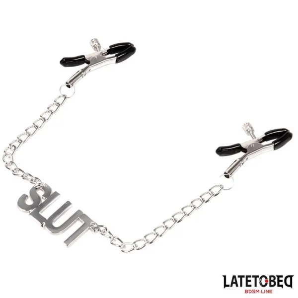 Nippelklemmen mit Slut von Latetobed BDSM Line | Fesselliebe.de