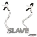 Nippelklemmen mit Slave von Latetobed BDSM Line
