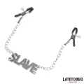 Nippelklemmen mit Slave von Latetobed BDSM Line
