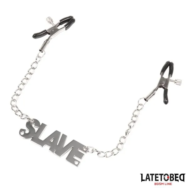 Nippelklemmen mit Slave von Latetobed BDSM Line | Fesselliebe.de