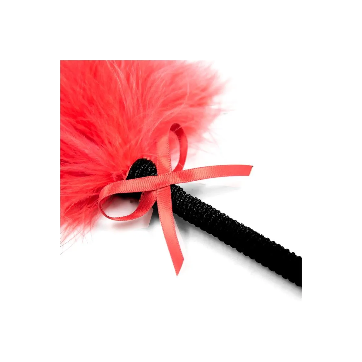 Feder-Kitzler mit Schleife 25 cm Rot von Latetobed BDSM Line | Fesselliebe.de