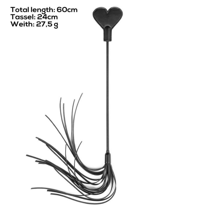 Herzförmiges Paddel mit Peitsche 60 cm von Latetobed BDSM Line | Fesselliebe.de