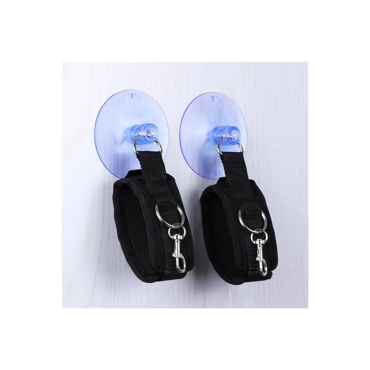 Verstellbare Fussfesseln mit Saugnäpfen von Latetobed BDSM Line | Fesselliebe.de