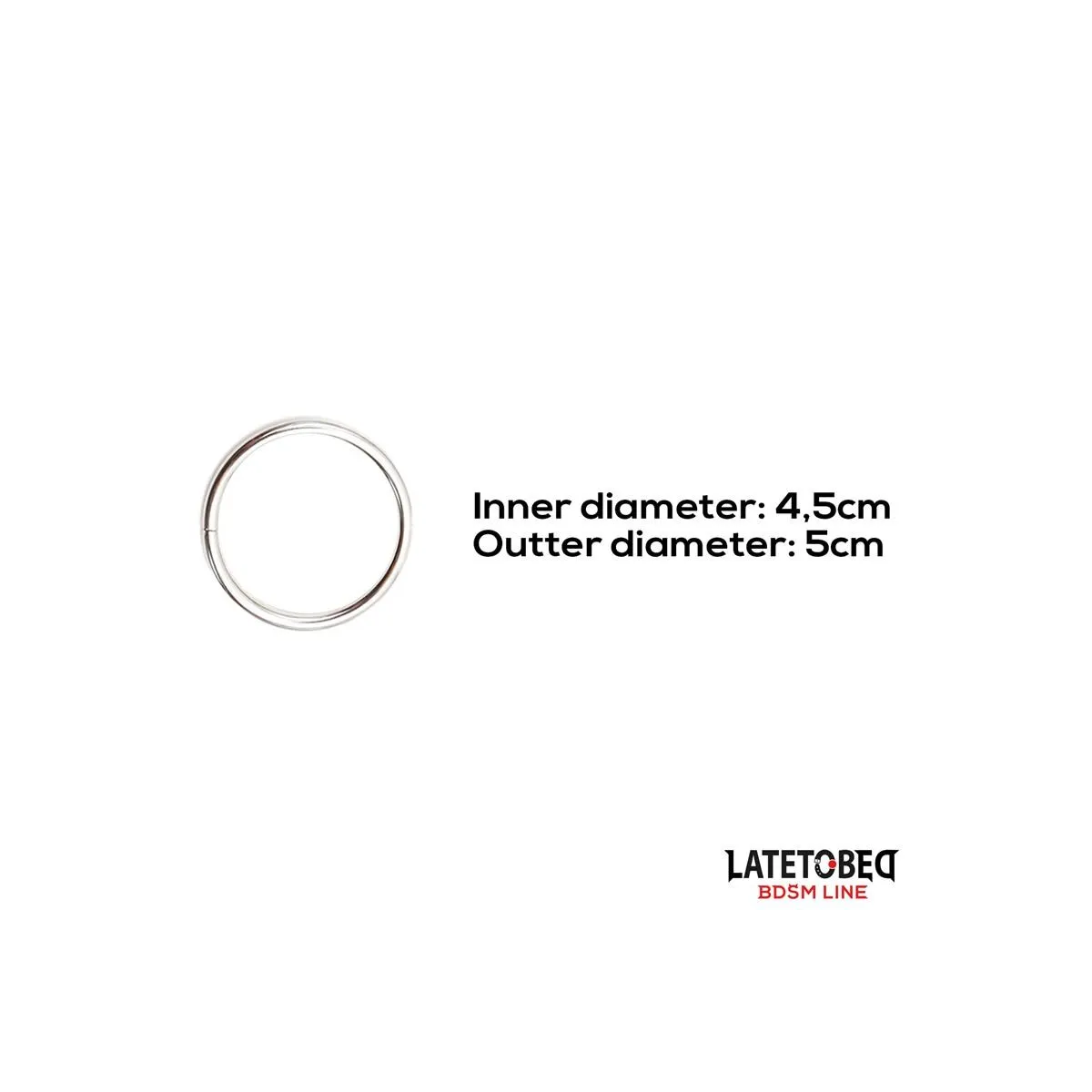 Metall-Penisring Innendurchmesser 4,5 cm Aussendurchmesser 5 cm von Latetobed BDSM Line | Fesselliebe.de