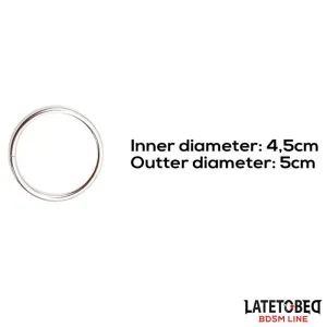 Metall-Penisring Innendurchmesser 4,5 cm Aussendurchmesser 5 cm von Latetobed BDSM Line