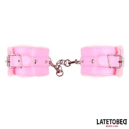 Fell-Handfessel Rosa von Latetobed BDSM Line | Fesselliebe.de