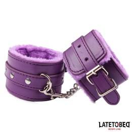 Fell-Fussfessel Lila von Latetobed BDSM Line | Fesselliebe.de