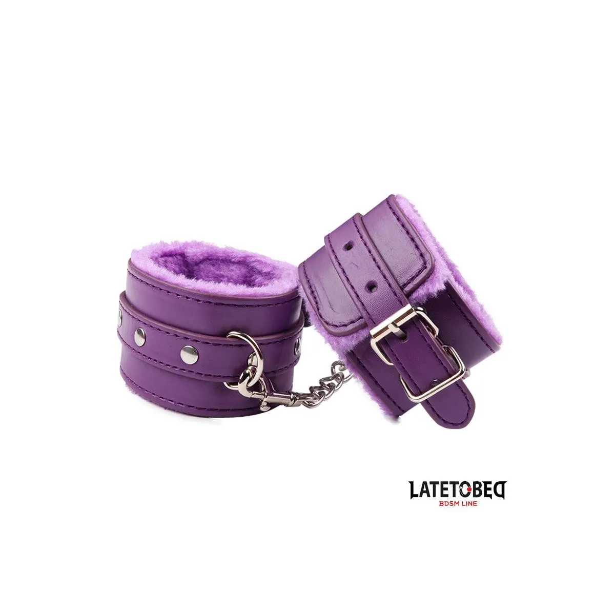 Fell-Fussfessel Lila von Latetobed BDSM Line | Fesselliebe.de