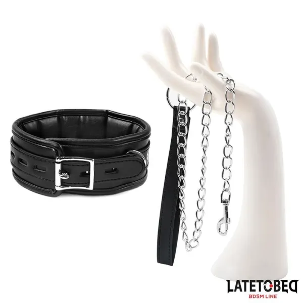 Schwammhalsband mit Leine von Latetobed BDSM Line | Fesselliebe.de