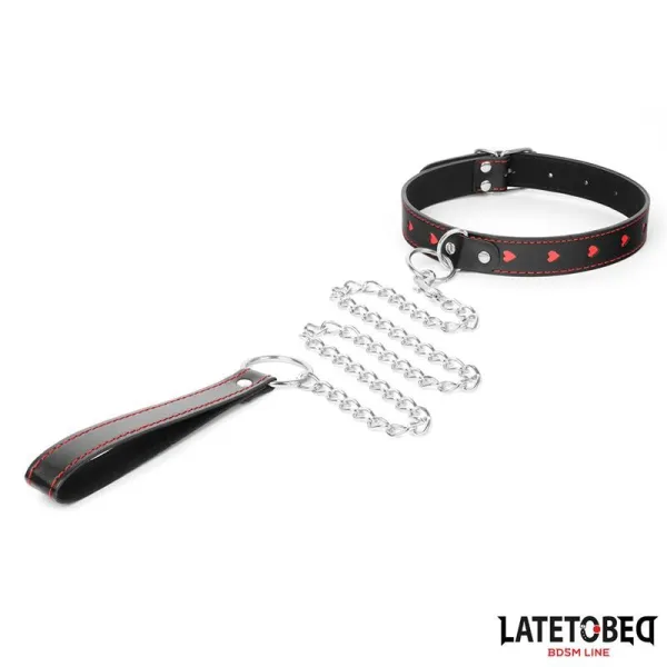 Halsband mit Leine 52 cm von Latetobed BDSM Line | Fesselliebe.de