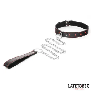 Halsband mit Leine 52 cm von Latetobed BDSM Line