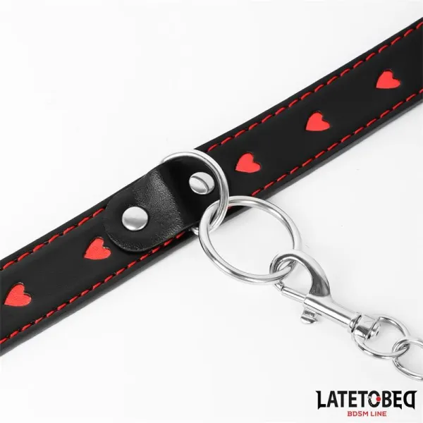 Halsband mit Leine 52 cm von Latetobed BDSM Line | Fesselliebe.de