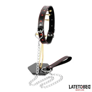 Halsband mit Leine 52 cm von Latetobed BDSM Line