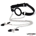 Mundknebel mit Nippelklemmen von Latetobed BDSM Line