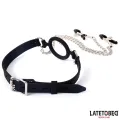 Mundknebel mit Nippelklemmen von Latetobed BDSM Line