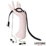 Mundknebel mit Nippelklemmen von Latetobed BDSM Line | Fesselliebe.de