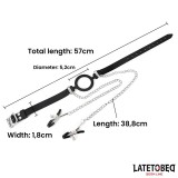 Mundknebel mit Nippelklemmen von Latetobed BDSM Line | Fesselliebe.de