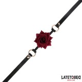 Goldfarbene Metall-Rosenknebelkugel von Latetobed BDSM Line | Fesselliebe.de