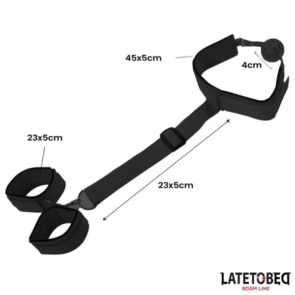 Knebelkugel und Fesseln von Latetobed BDSM Line | Fesselliebe.de