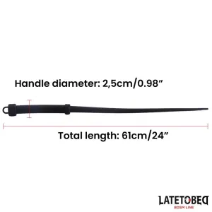 Silikonpeitsche 61 cm von Latetobed BDSM Line