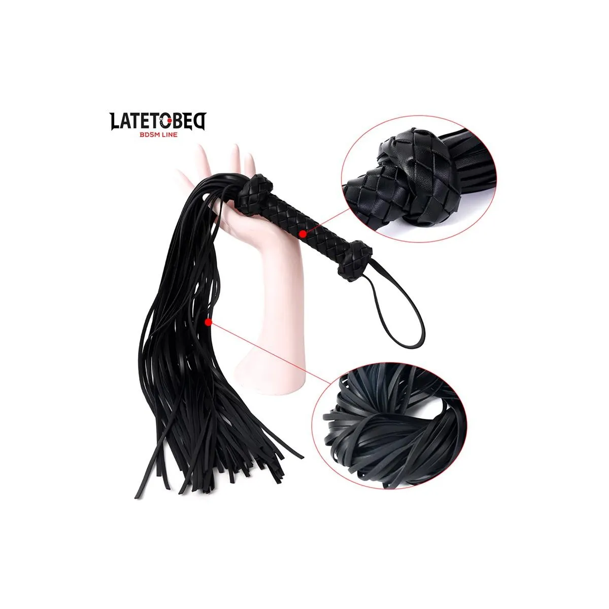 Geflochtener Flogger 64,5 cm von Latetobed BDSM Line | Fesselliebe.de