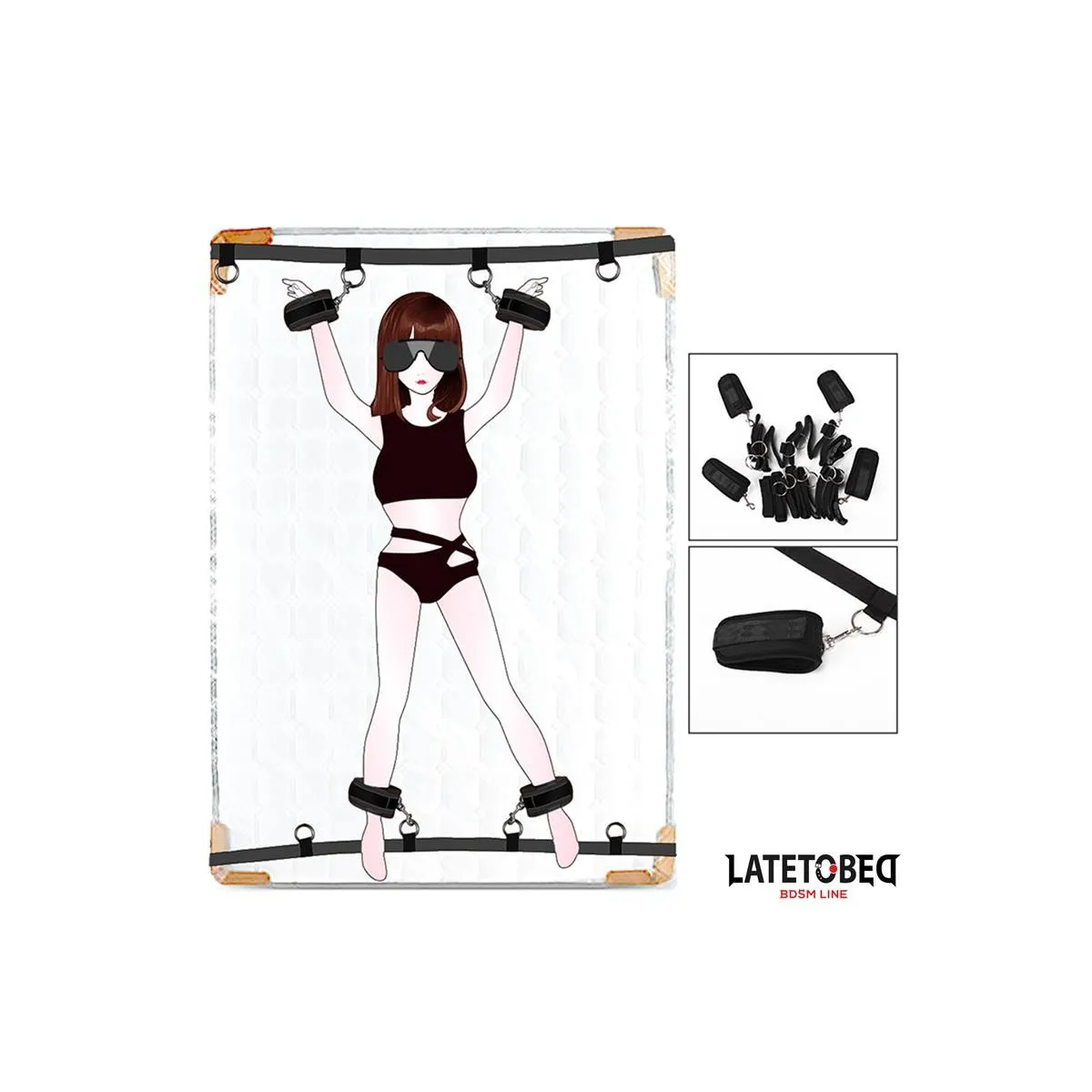 Bettfesseln 4 Befestigungspunkte von Latetobed BDSM Line | Fesselliebe.de