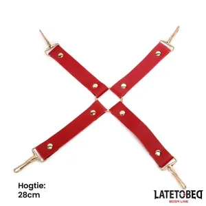 7-Teiliges Bondage-Set mit Tragetasche Rot von Latetobed BDSM Line