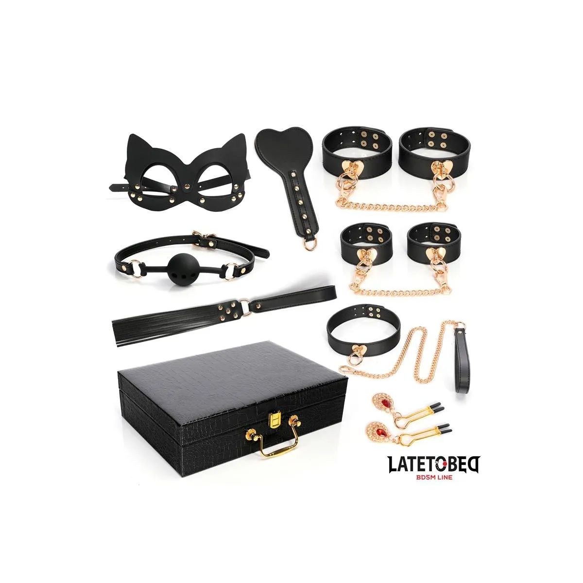 Bondage-Set 8-Teilig mit Etui von Latetobed BDSM Line | Fesselliebe.de