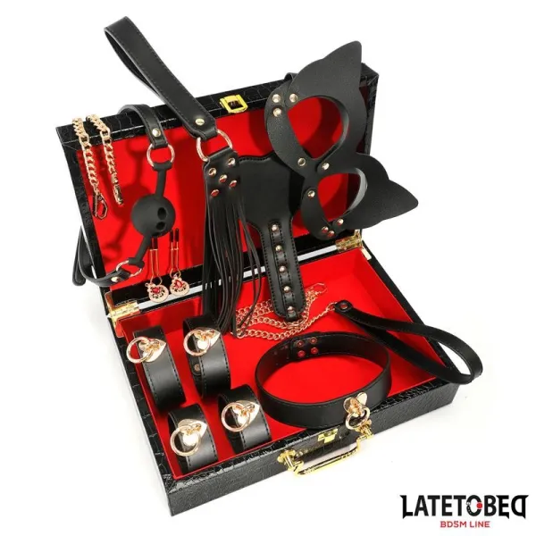 Bondage-Set 8-Teilig mit Etui von Latetobed BDSM Line | Fesselliebe.de