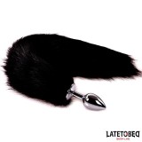 Analplug mit Schwanz Schwarz 40 cm von Latetobed BDSM Line | Fesselliebe.de