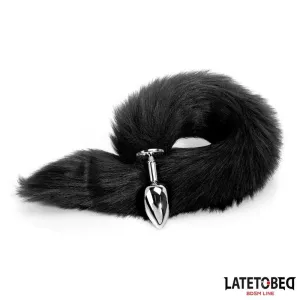 Analplug mit Schwanz Schwarz 40 cm von Latetobed BDSM Line