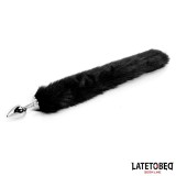 Analplug mit Schwanz Schwarz 40 cm von Latetobed BDSM Line | Fesselliebe.de