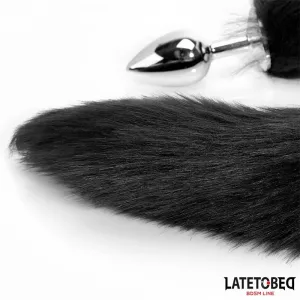 Analplug mit Schwanz Schwarz 40 cm von Latetobed BDSM Line