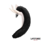 Analplug mit Schwanz Schwarz 40 cm von Latetobed BDSM Line | Fesselliebe.de