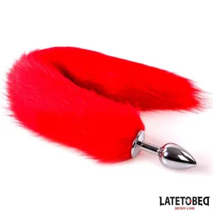 Analplug mit Schwanz Rot 40 cm von Latetobed BDSM Line