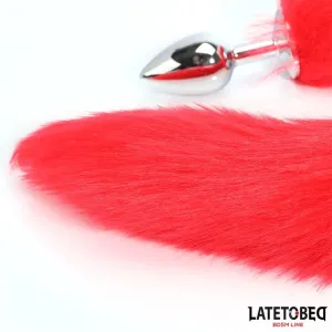 Analplug mit Schwanz Rot 40 cm von Latetobed BDSM Line