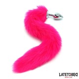 Analplug mit Schwanz Pink 40 cm von Latetobed BDSM Line | Fesselliebe.de