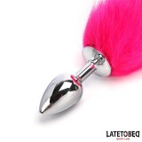 Analplug mit Schwanz Pink 40 cm von Latetobed BDSM Line | Fesselliebe.de