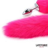 Analplug mit Schwanz Pink 40 cm von Latetobed BDSM Line | Fesselliebe.de