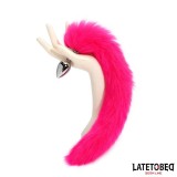 Analplug mit Schwanz Pink 40 cm von Latetobed BDSM Line | Fesselliebe.de