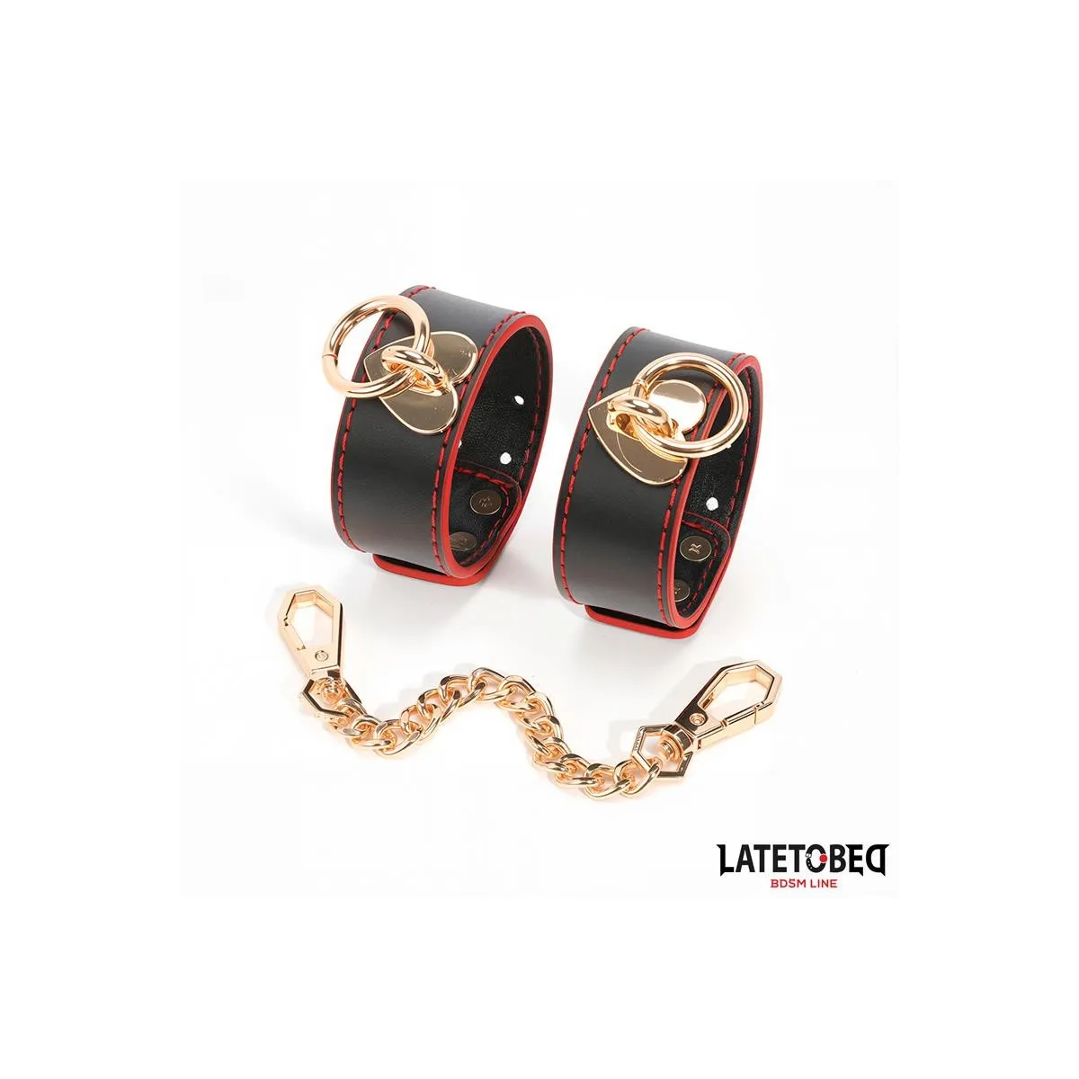 Fussfesseln mit Goldener Kette von Latetobed BDSM Line | Fesselliebe.de