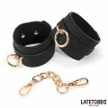 Handfesseln mit Webmuster Goldene Kette von Latetobed BDSM Line