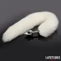 Analplug mit Schwanz Weiss 40 cm von Latetobed BDSM Line
