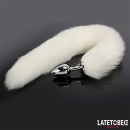Analplug mit Schwanz Weiss 40 cm von Latetobed BDSM Line | Fesselliebe.de