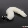 Analplug mit Schwanz Weiss 40 cm von Latetobed BDSM Line