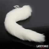 Analplug mit Schwanz Weiss 40 cm von Latetobed BDSM Line | Fesselliebe.de