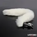 Analplug mit Schwanz Weiss 40 cm von Latetobed BDSM Line